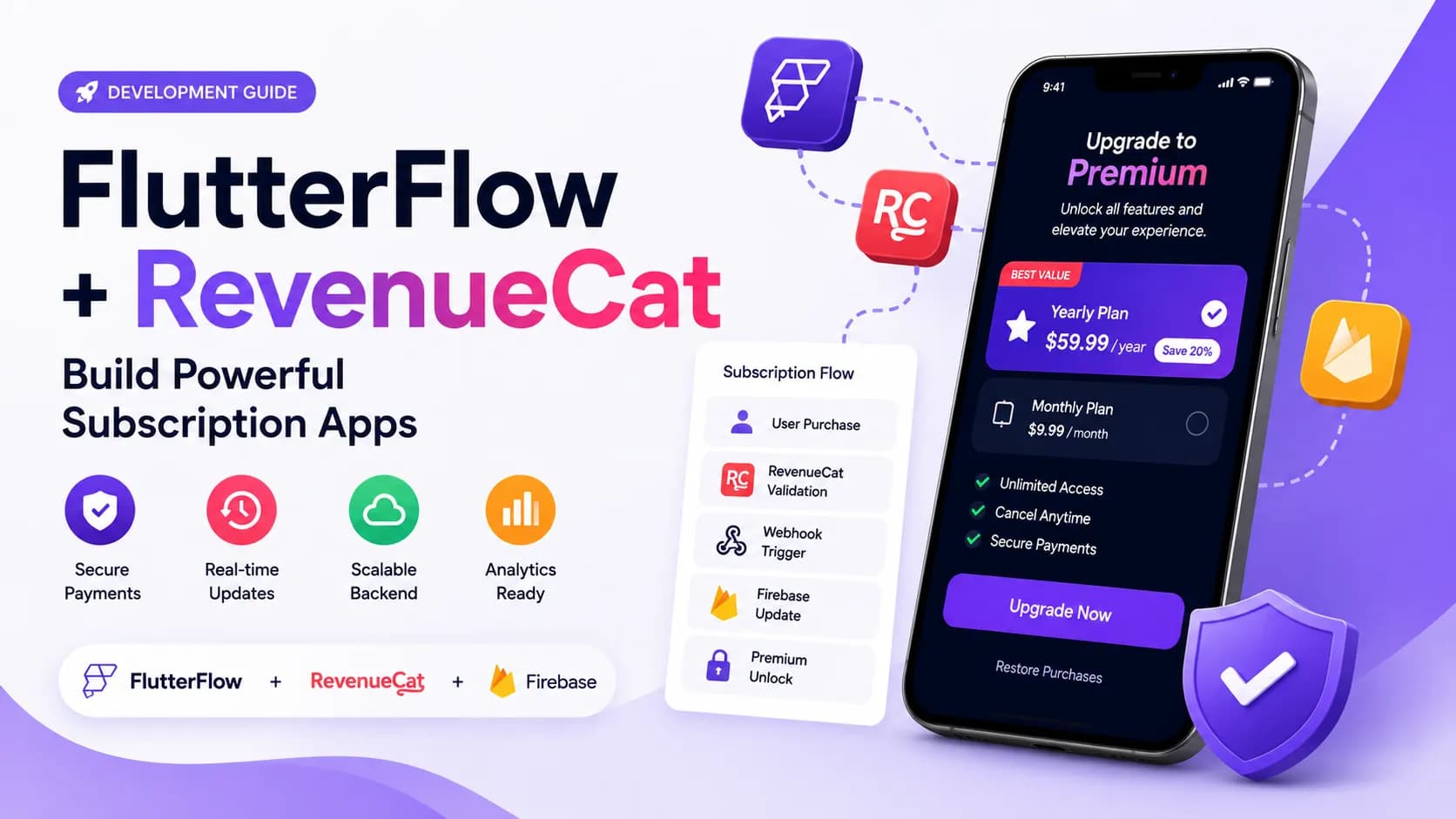 FlutterFlow + RevenueCat: Complete Guide to Subscription Apps
