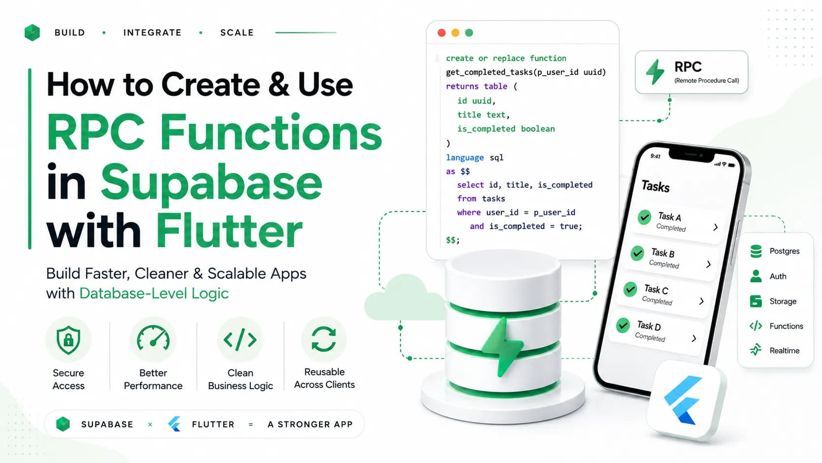 How to Create and Use RPC Functions in Supabase with Flutter (Step-by-Step Guide)