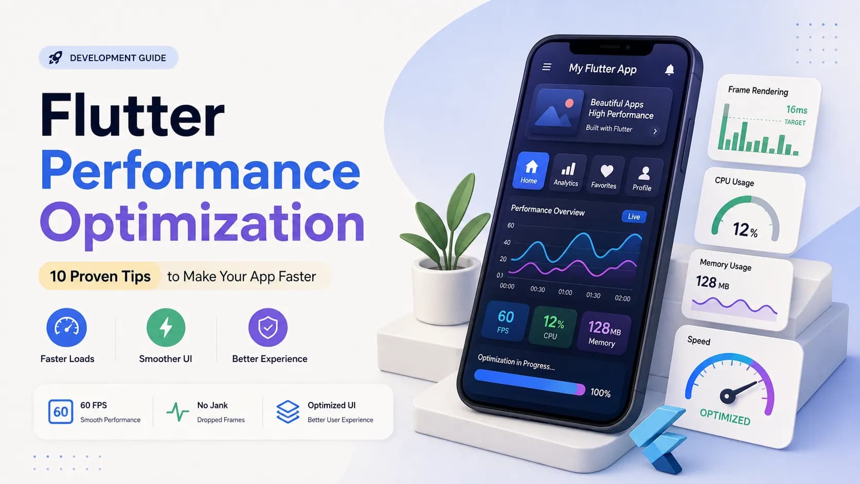 Flutter Performance Optimization: 10 Proven Tips to Make Your App Faster