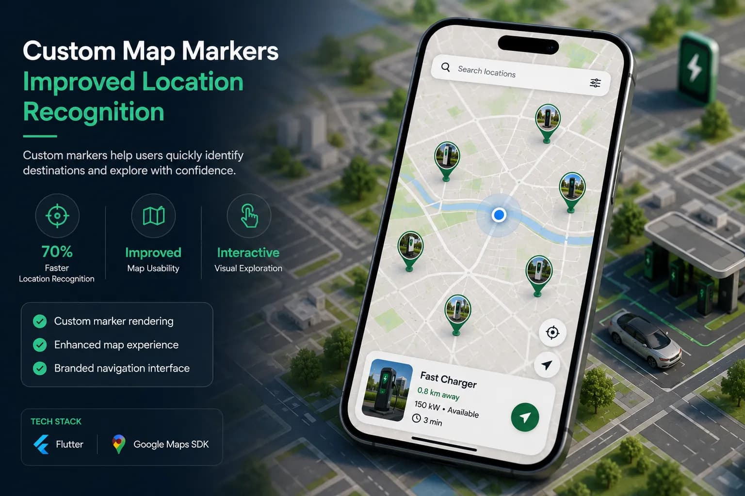 Custom Map Markers Improved Location Recognition