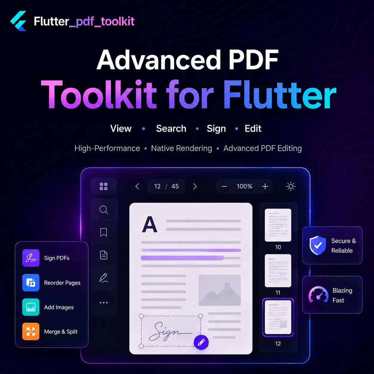 Flutter PDF Toolkit