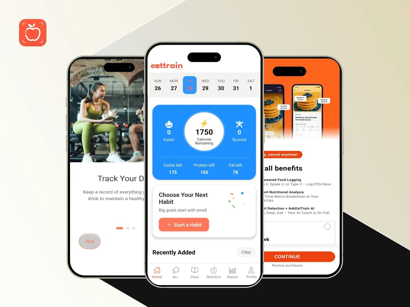 EatTrainTrack: Calorie Counter