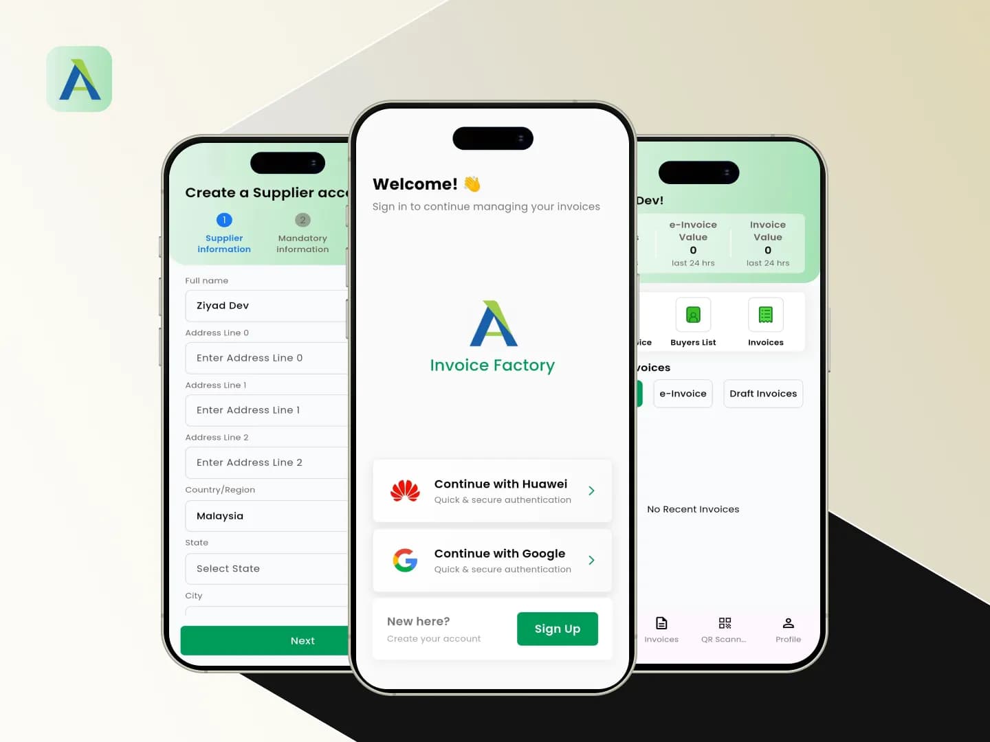 Invoice Factory – Invoice Hub & QR Code Management System
