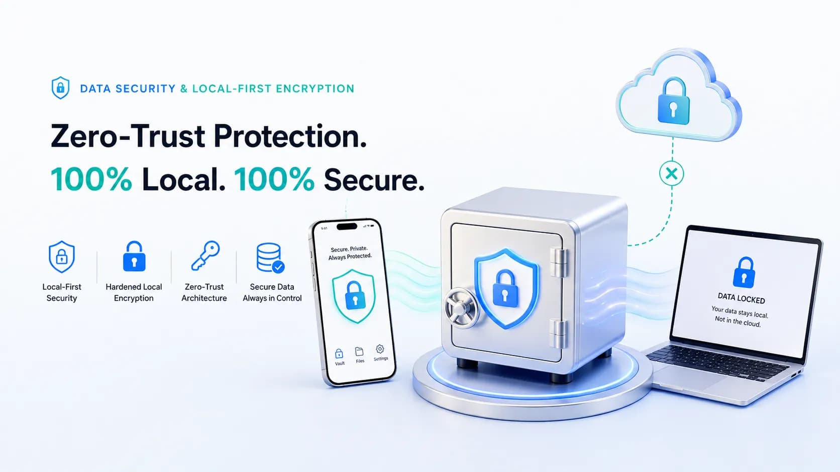 Zero-Trust Local Encryption Protected 100% of Sensitive Vault Data
