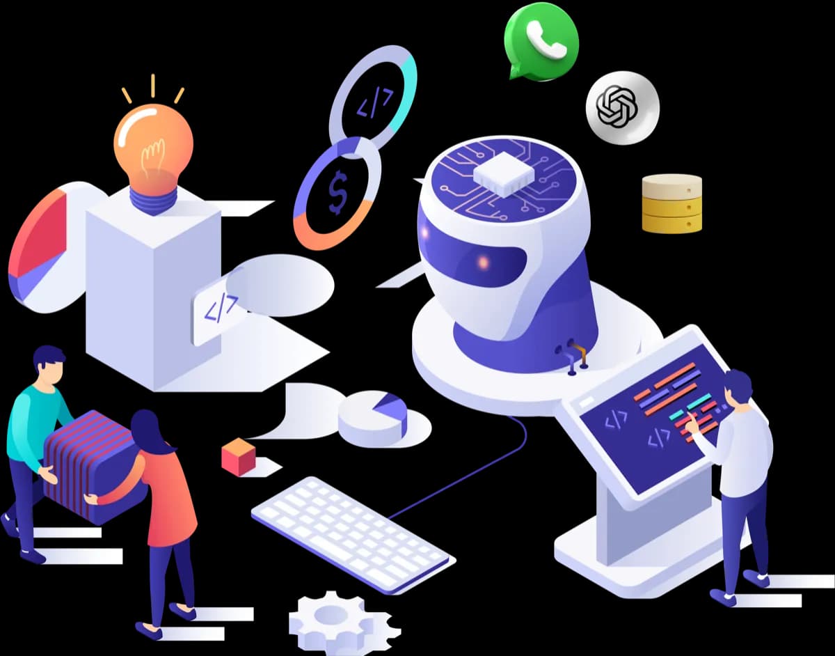 Mind Stack Labs AI Automation Illustration