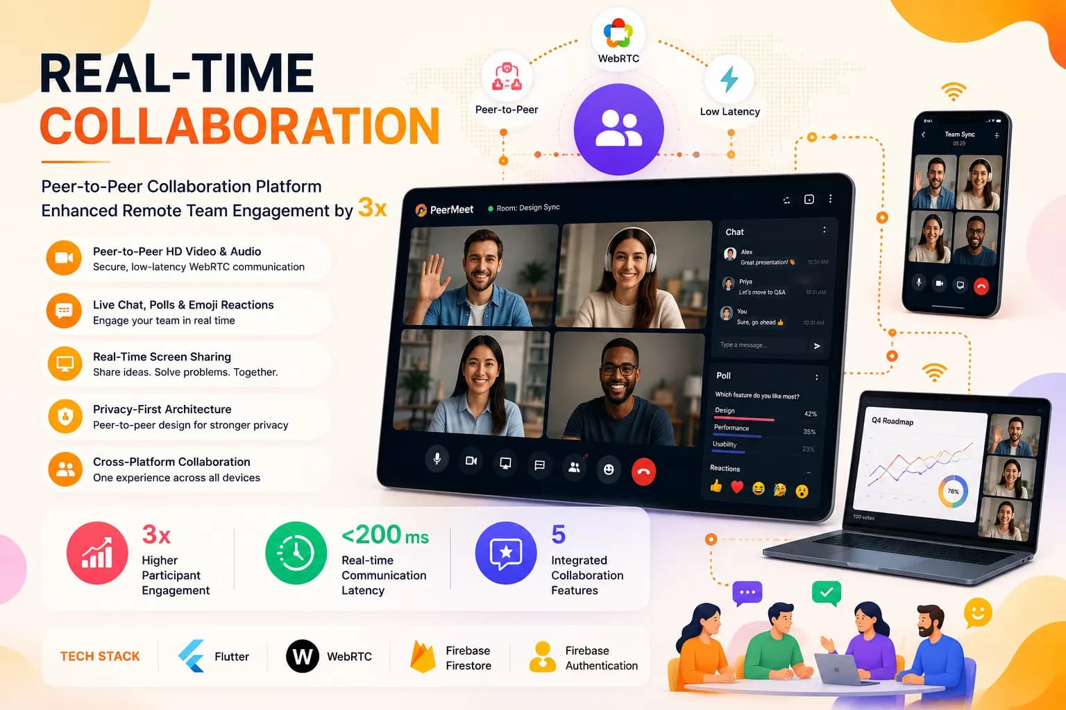 Peer-to-Peer Collaboration Platform Enhanced Remote Team Engagement by 3x