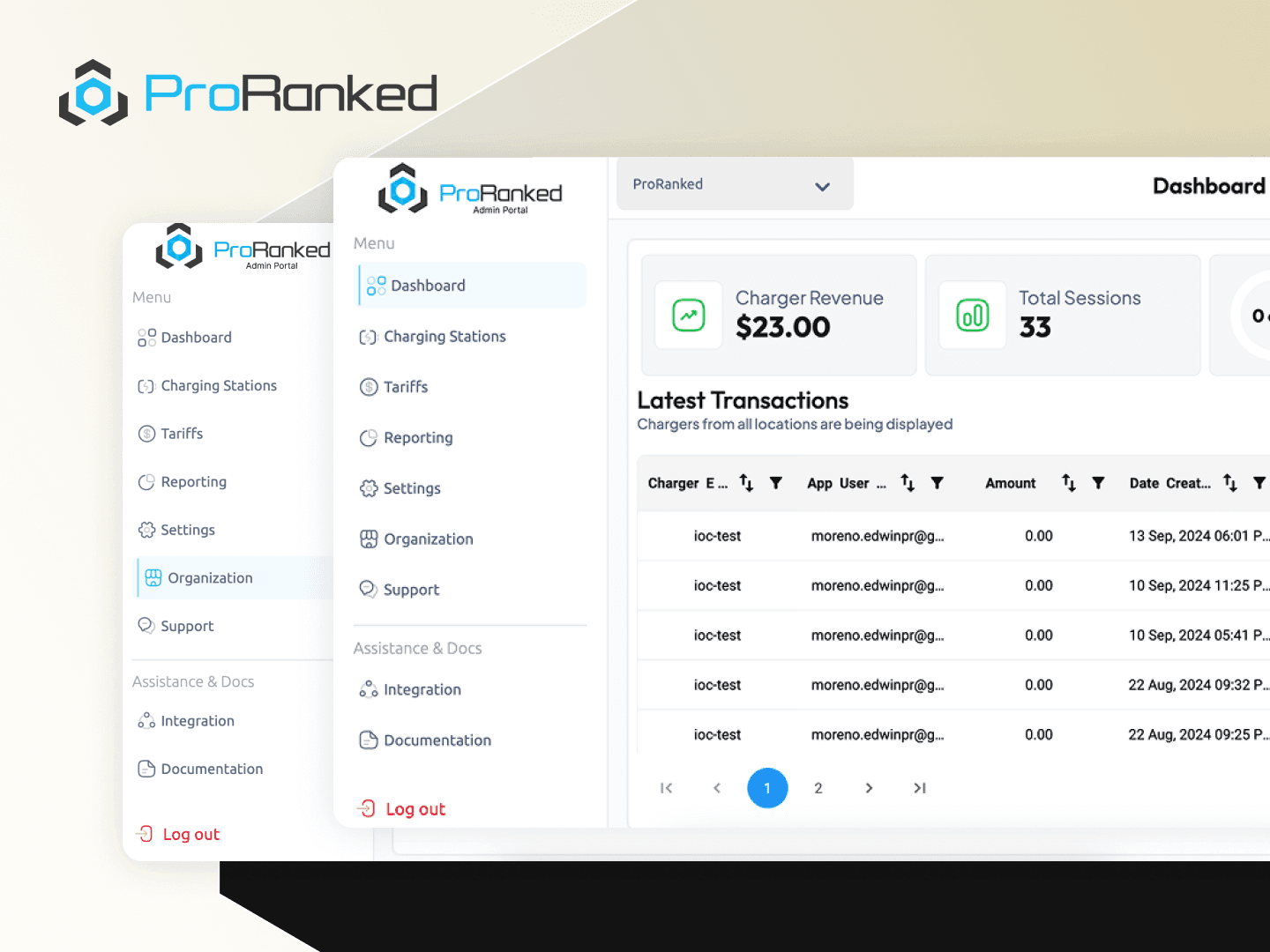 ProRanked – EV Charging Management Platform