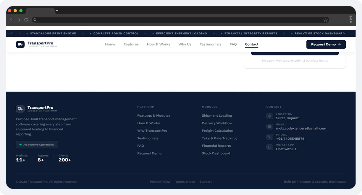 TransportPro – Transport Management Software screen 8