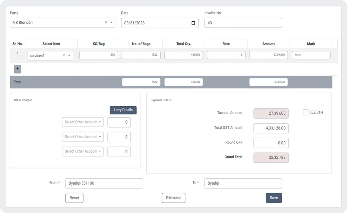 SutraPlus – Billing & Accounting Management System screen 2