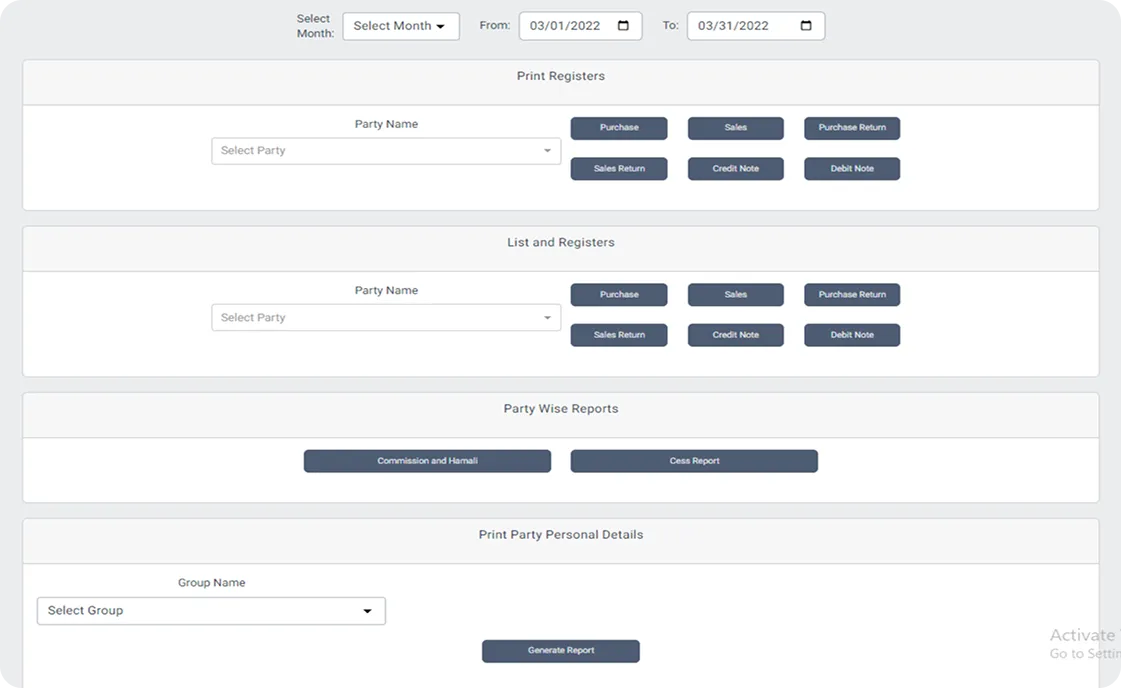 SutraPlus – Billing & Accounting Management System screen 7