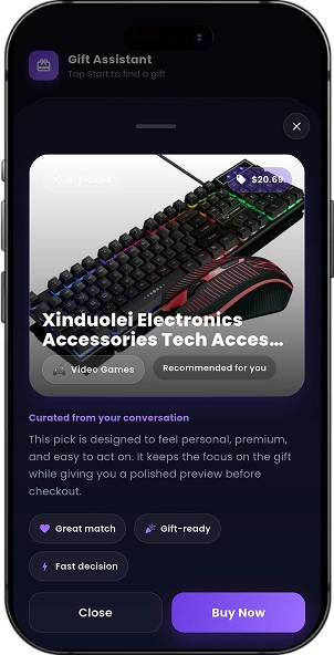 AI Avatar Chat – Real-Time Voice AI Gift Assistant (Ava) screen 2