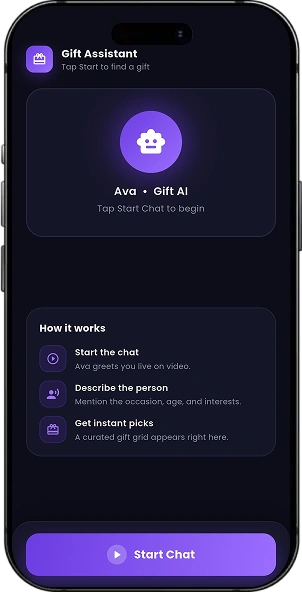 AI Avatar Chat – Real-Time Voice AI Gift Assistant (Ava) screen 3