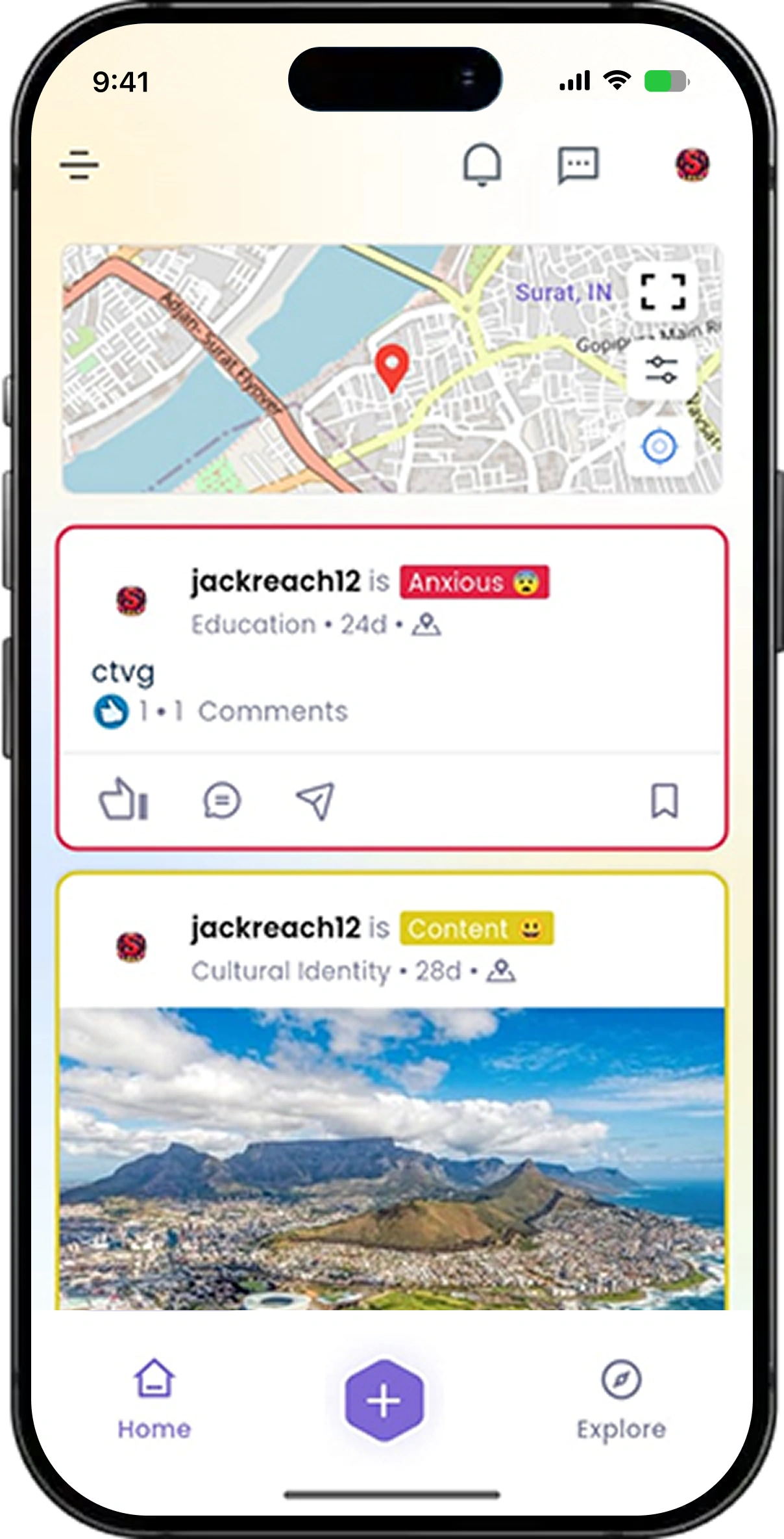 Afrocom App screen 1