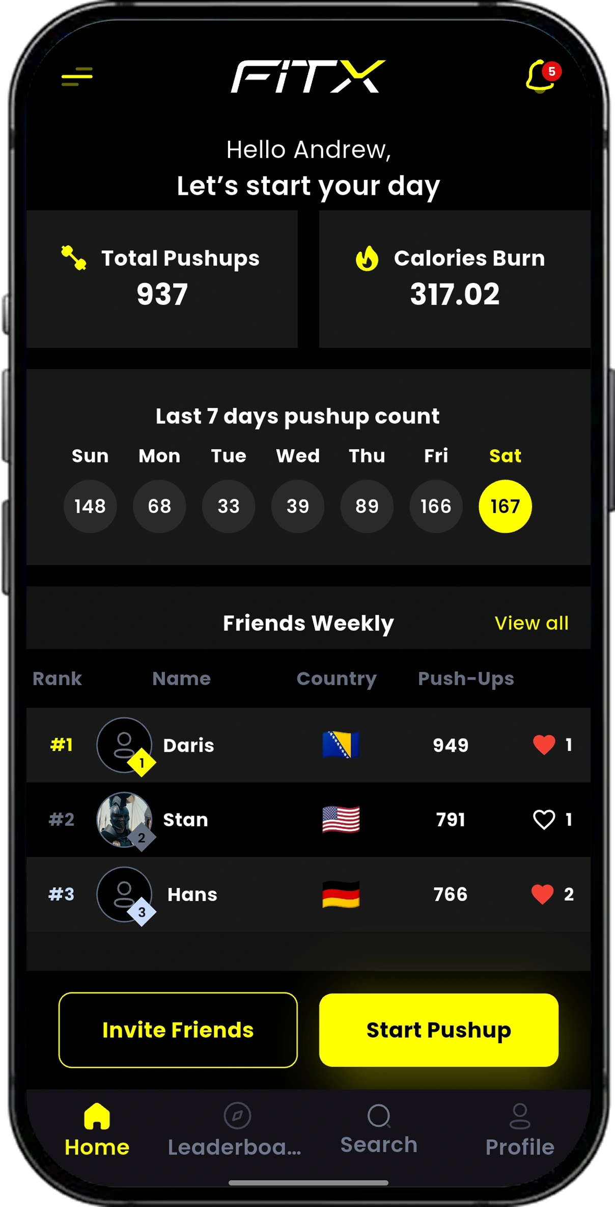FitX (Challenging) screen 2
