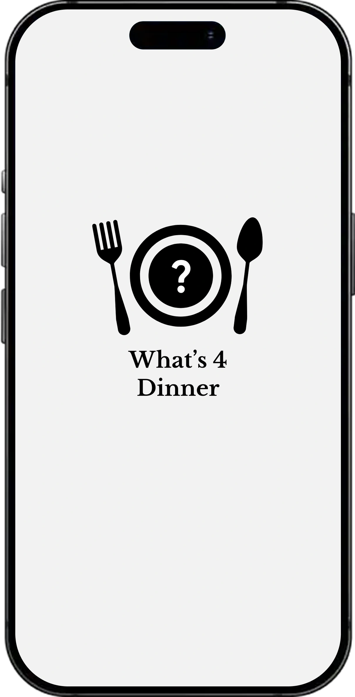What’s 4 Dinner App screen 1