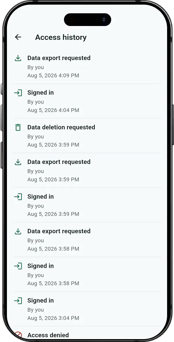 CareVault screen 1