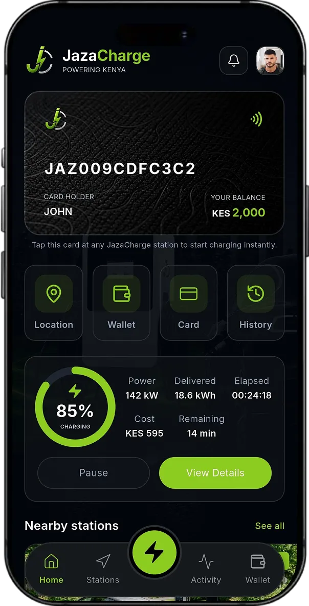 Jaza Charge screen 10