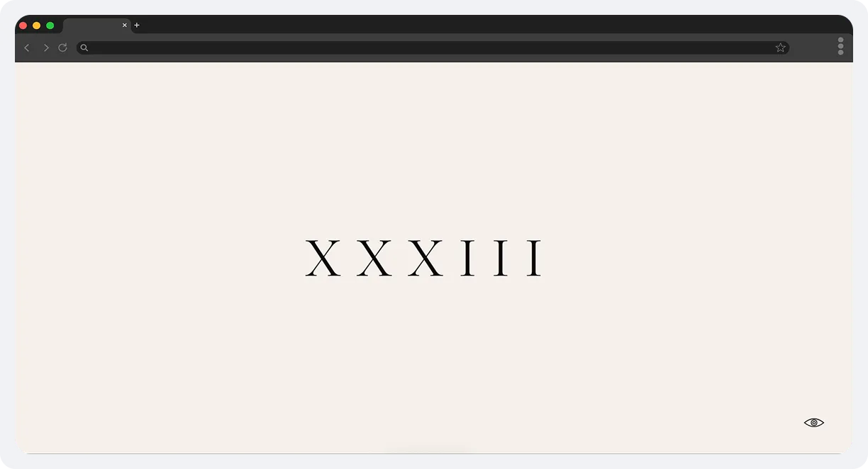 XXXIII screen 1